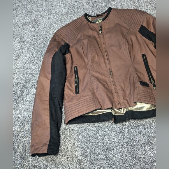 Roland Sands Designs RSD Jett Jacket Motorcycle Textile Brown - Women's Large - Picture 3 of 7